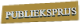 PUBLIEKSPRIJS